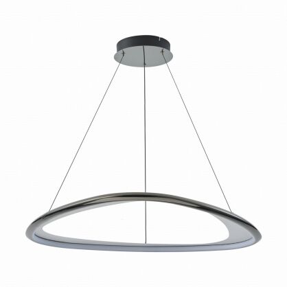 Geometryczna lampa wisząca GETAFE czarna LED Zuma Line MD3888-1L-3BCT