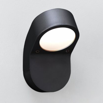 Lampa zewnetrzna ścienna Soprano- Astro 0675 1131004 zaokrąglone kształty czarny białe szkło