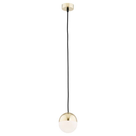 Lampa wisząca LIVIA 4031 Argon Kula o średnicy 12 cm mosiądz-biały