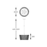 P0547-05H-F9AC BACH LAMPA WISZĄCA ZŁOTA/GOLD ZUMALINE - 4