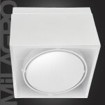 Oprawa natynkowa Blocco 476  MILAGRO  metalowa OPRAWA LED biała nowoczesna techniczna wymienne źródło światła LED!    - 2