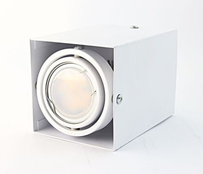 Oprawa natynkowa Blocco 476  MILAGRO  metalowa OPRAWA LED biała nowoczesna techniczna wymienne źródło światła LED!   