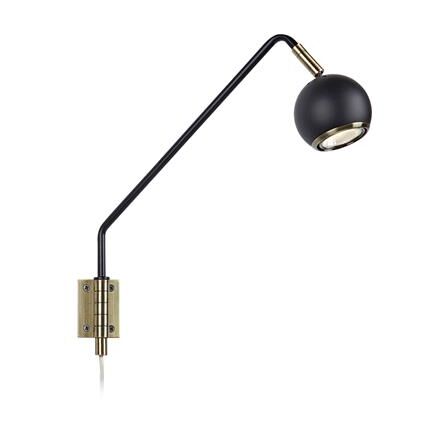 Lampa ścienna kinkiet skandynawska czarna COCO MArkslojd 106872