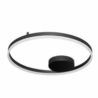 Plafon kinkiet HALO 60 AZ4701 Azzardo okrąg w kolorze czarnym LED