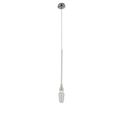 Lampa wisząca Murano A P0245 Maxlight podłużna pojedyncza oprawa szklana transparentna nietypowy kształt