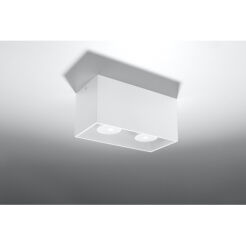 PLAFON SOLLUX Prostokątny Plafon QUAD MAXI Czarny Nowoczesna Lampa na Sufit Oświetlenie LED SL.0380 Sollux Lighting