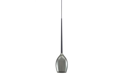 Lampa wisząca Izza 1 AZ2936 smoky szklany klosz dymione szkło