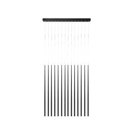 Lampa wisząca LOUISE 14 AZ 3423 lampa w stylu nowoczesnym w kolorze czarnym led 75 długości 14 tub na podłużnej listwie
