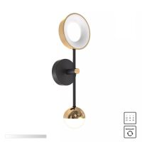 MB7170-2-3BGT LARA KINKIET CZARNO-ZŁOTY/BLACK-GOLD ZUMALINE