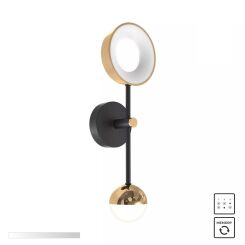 MB7170-2-3BGT LARA KINKIET CZARNO-ZŁOTY/BLACK-GOLD ZUMALINE
