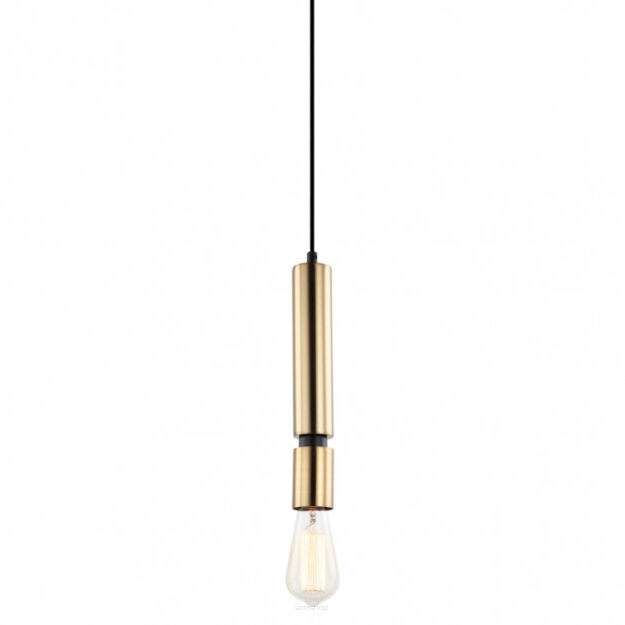 Lampa wisząca TORLA PEN-5041-1-BKBR Italux  Mosiężna minimalistyczna 