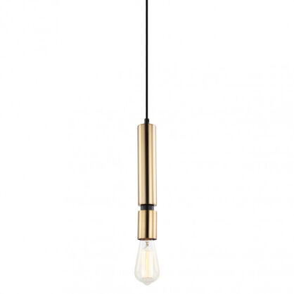 Lampa wisząca TORLA PEN-5041-1-BKBR Italux  Mosiężna minimalistyczna 