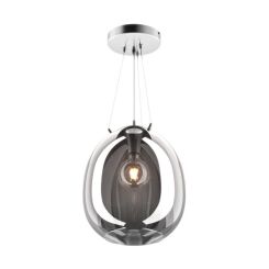 LAMPA WISZĄCA LAMPA WEWNĘTRZNA MOON PENDANTP 19066B-D38  ZUMA LINE E27  SZKŁO  Transparentny czarny