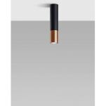 Lampa sufitowa LOOPEZ SL.0945 Sollux czarny/ miedź złota tuba GU10 - 4