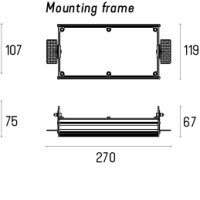 Rama montażowa do MULTIVA EVO 80.2 LED Trimless Labra  4.1863