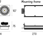 Rama montażowa do MULTIVA EVO 80.2 LED Trimless Labra  4.1863