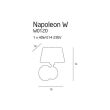Lampa ścienna kinkiet lampa wewnętrzna MAXLIGHT NAPOLEON W0120 w kolorze czarnym nowoczesna - 3