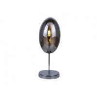 Lampa stołowa DIANA table AZzardo  AZ2151 szklany dymiony klosz w kształcie elipsy  　