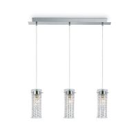 Lampa wisząca Iguazu SP3 052366 NOWOCZESNY IP20  METAL dekoracyjna oprawa w kolorze chrom Ideal Lux LAMPA WEWNĘTRZNA  