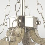 ZWIS PORTLAND Połączenie drewna i metalu żródła światłą w kształcie świeczek COSMO LIGHT P04254NI WD - 4