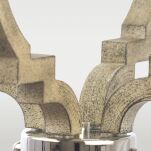 ZWIS PORTLAND Połączenie drewna i metalu żródła światłą w kształcie świeczek COSMO LIGHT P04254NI WD - 5