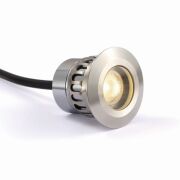 Lampa zewnętrzna/ łazienkowa GRUND 024 ELKIM Wpustowa ze stali nierdzewnej IP67 LED 3W 3000K/4000K średnica 4,8 cm