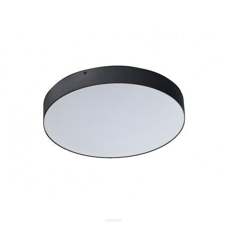 Oprawa natynkowa okrągła czarna nowoczesna MONZA R 40 AZzardo SHR673000-50-BK LED 5,5 cm wysokości 40 cm średnicy