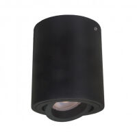 Lampa sufitowa LUCIA IT8004R1-BK Italux CZARNA TUBA Regulacja kąta światła GU10