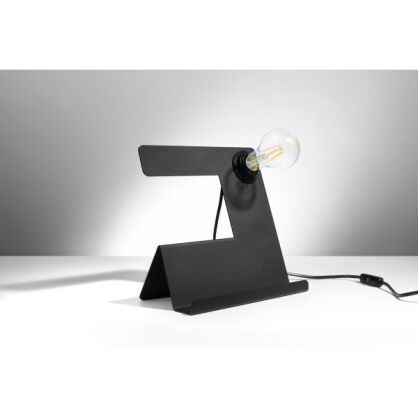 LAMPKA STOŁOWA INCLINE CZARNA LAMPKA NA BIURKO NOWOCZESNA SL.0669 SOLLUX