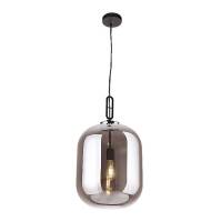 Lampa wisząca P0296 MAX-LIGHT HONEY SMOKY z metalu i szklanego klosza o czarnym zabarwieniu 