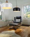 Lampa wisząca Parma WH  AZzardo FLPA35WH AZ1330 wykonana jest z metalu idealna do jadalni biała - 2