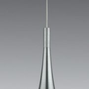 Lampa wisząca Lava Satin MA01986CF-00101 Italux  z metalu o wykończeniu satynowym klosz ma kształt łezki