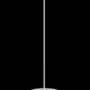Lampa wisząca Valve Valve MDM1672/1  Italux  nowoczesna lampa wykończenie w kolorze chromu klosz w kształcie tuby ze szkła z dekoracyjnym motywem kwiatowym