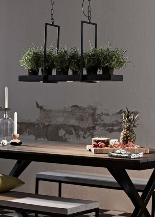 Lampy w stylu industrialnym- jadalnia